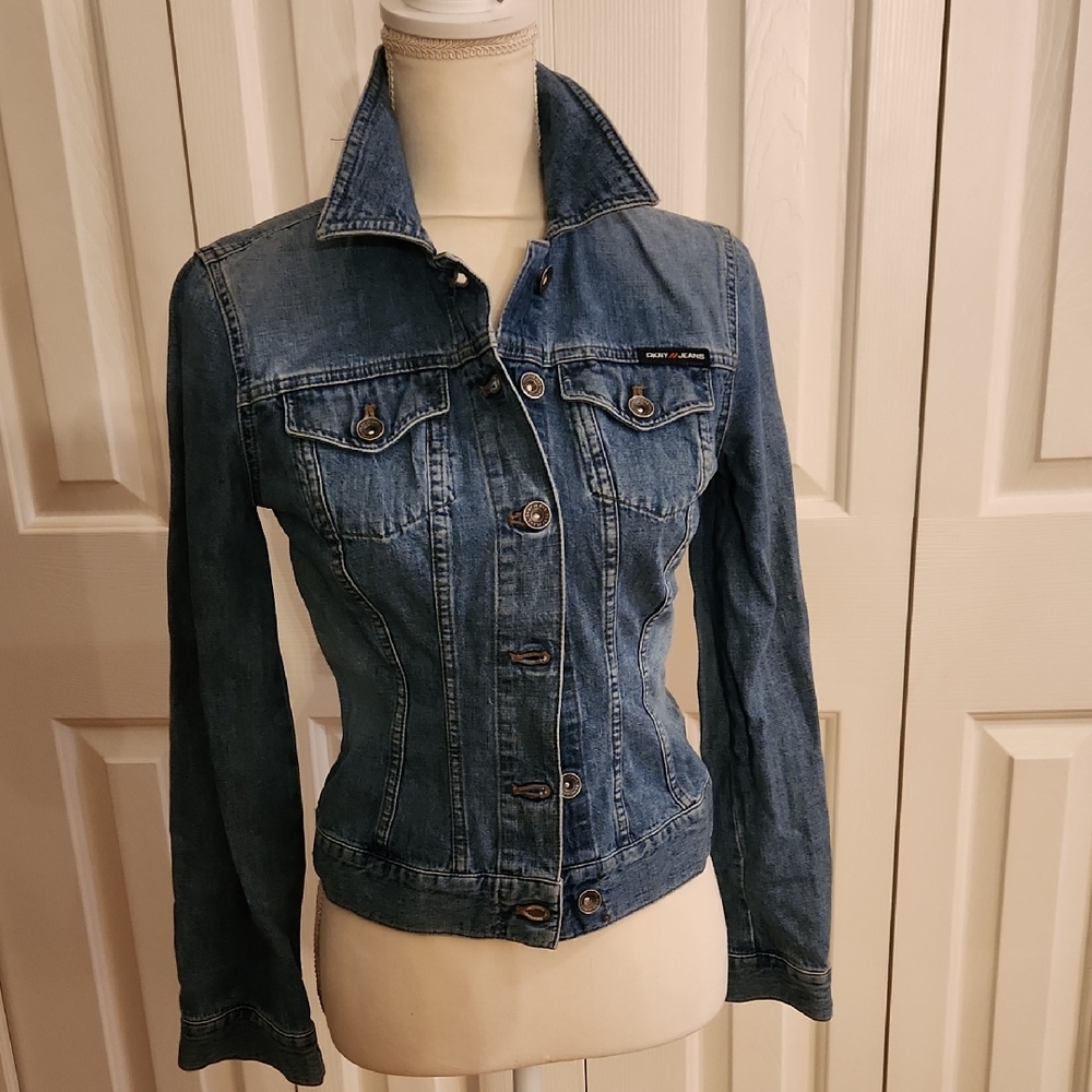 DKNY Blue Denim Jean Jacket